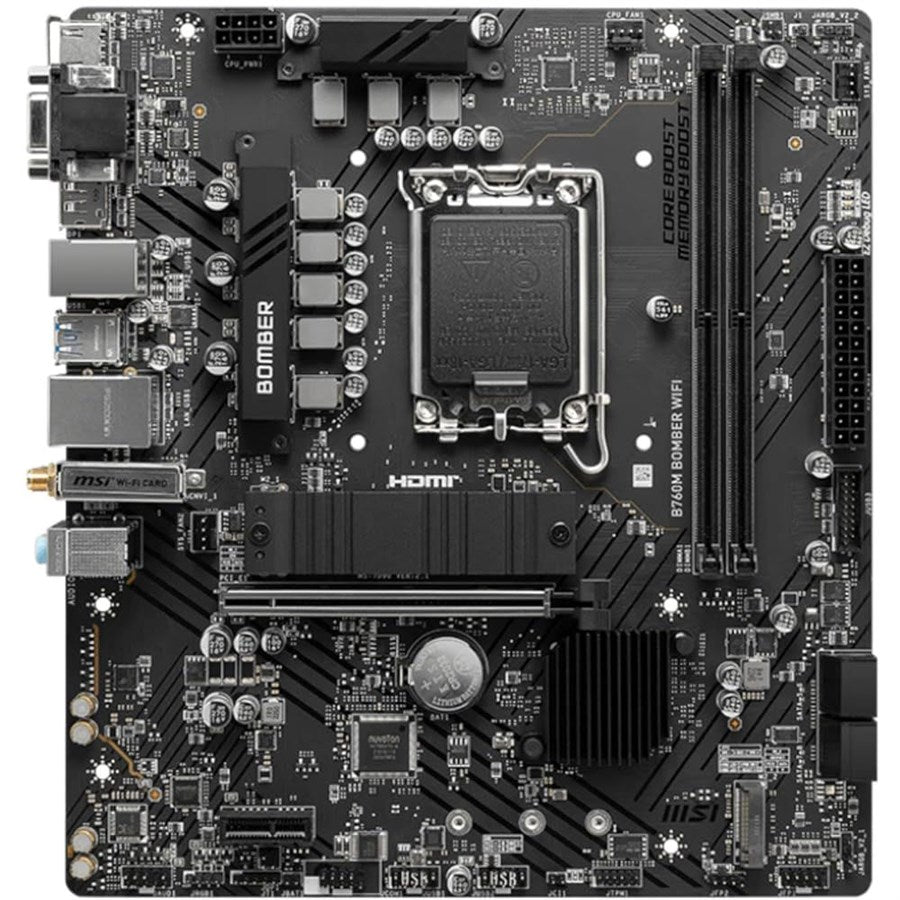 MSI Motherboard B760M BOMBER WIFI DDR5 MSI Motherboard B760M BOMBER WIFI DDR5